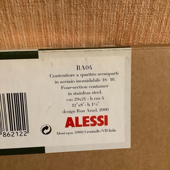 Alessi RA04 Baby boop Design Ron Arad 2000 Stainless Steel Italy 4 Part Bowl‌ - Picture 12 of 12